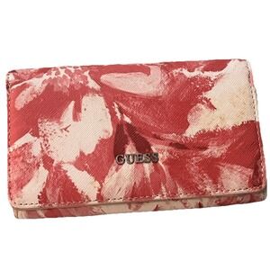 Guess Los Angeles Wallet Red Marbled‎ Print Wristlet Spring